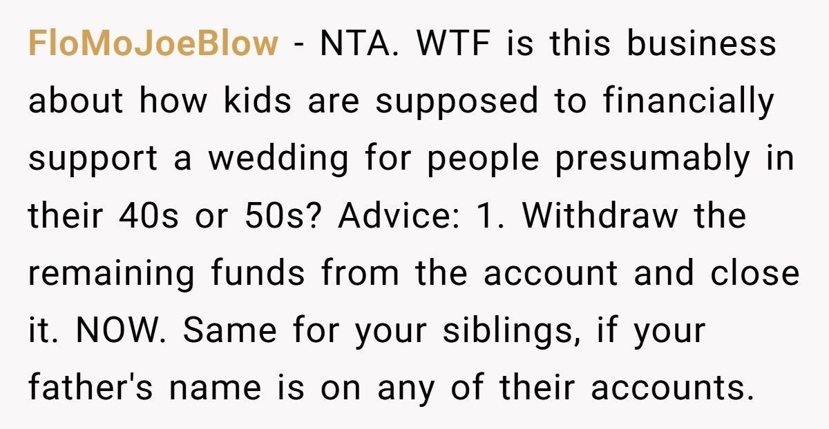 Son Threatens To Send Stepmom To Jail After She “Borrows” His Money For Her Own Wedding