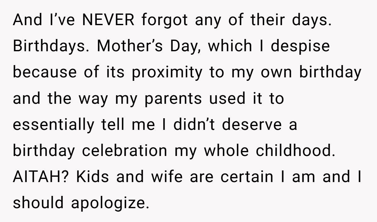 Dad Gives Everything To Family, They Forget Father’s Day And Still Demand He Apologize