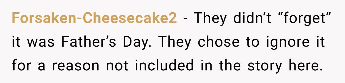 Dad Gives Everything To Family, They Forget Father’s Day And Still Demand He Apologize