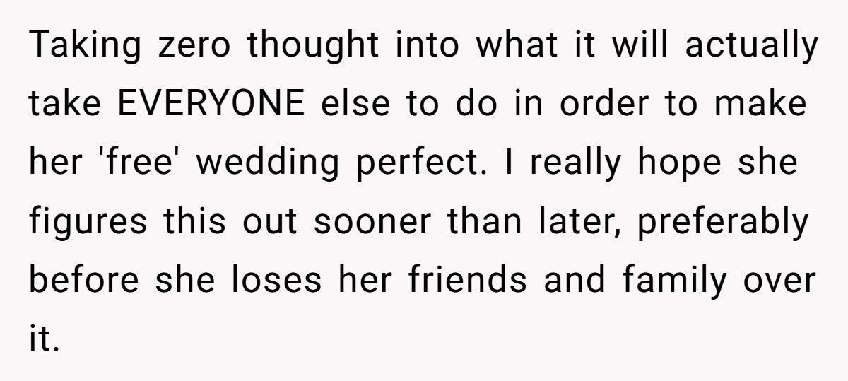 Bride Plans “Free” Wedding Funded By Friends, One Friend Finally Says What Everyone’s Thinking