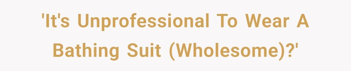 Social Worker Was Told It’s “Unprofessional” To Wear A Swimsuit, So She Jumped In The Pool Fully Clothed Instead