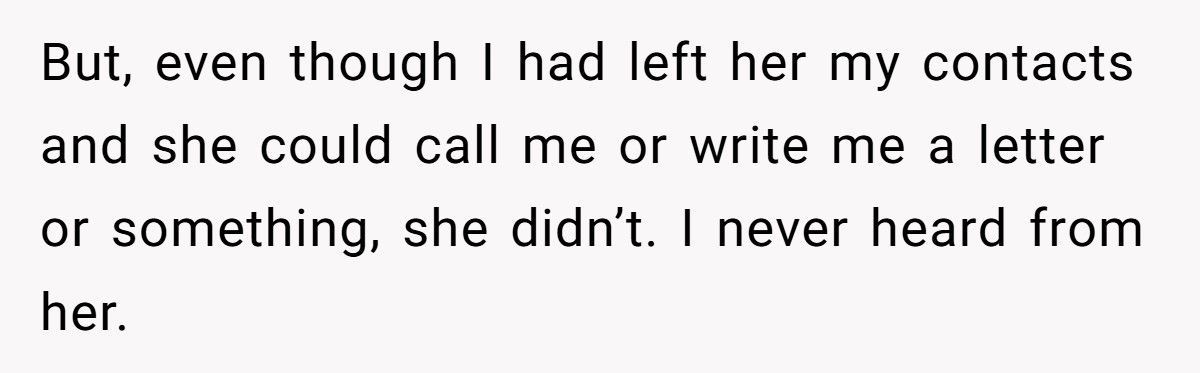 Woman Who Called Her Grandson An “Obstacle” Reappears When She Needs Help