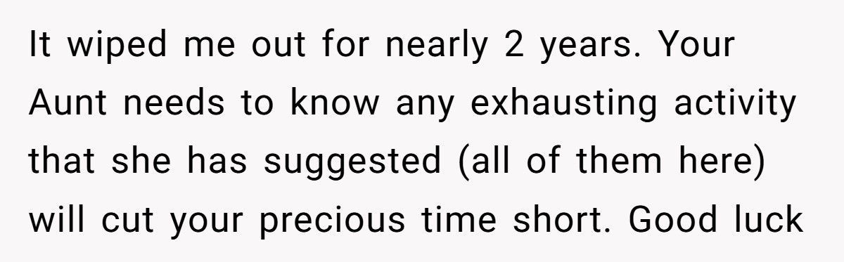 Man With Terminal Illness Tells Aunt She Might Die Before Him, Leaves Her Speechless