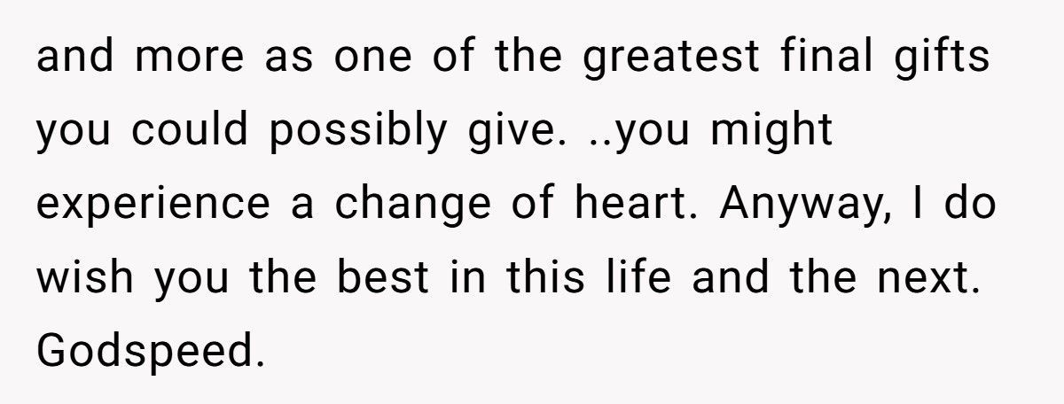 Man With Terminal Illness Tells Aunt She Might Die Before Him, Leaves Her Speechless