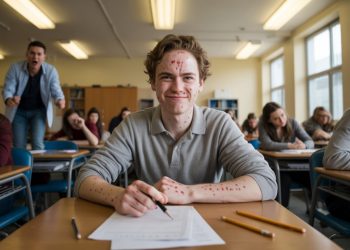 University Refused His Sick Request, He Came To The Final Looking Like A Zombie