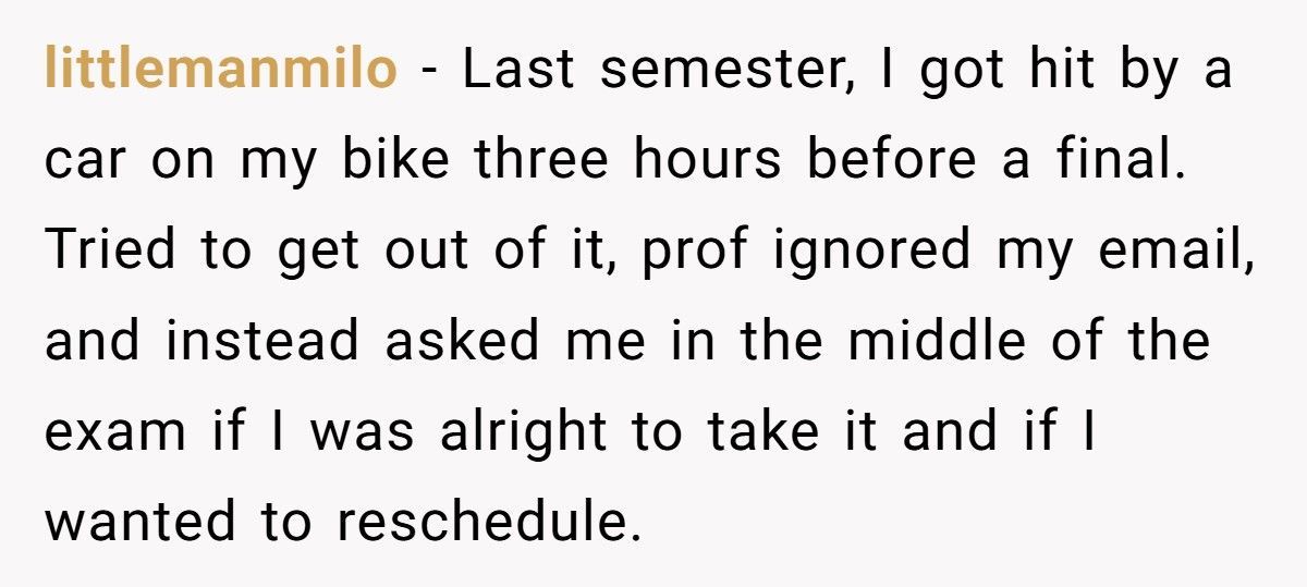 University Refused His Sick Request, He Came To The Final Looking Like A Zombie