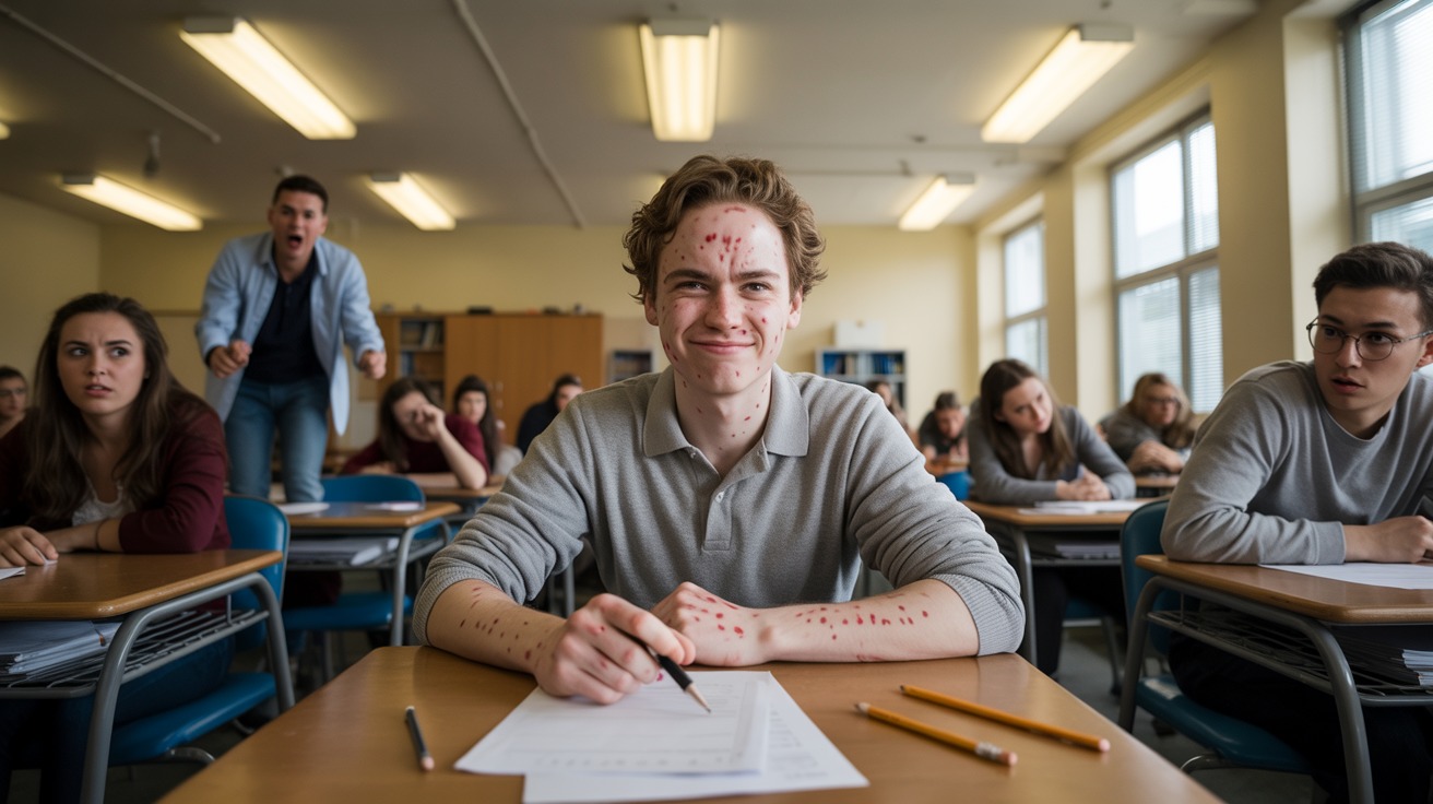 University Refused His Sick Request, He Came To The Final Looking Like A Zombie