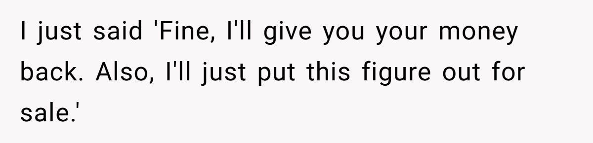 Man Demands Refund On Rare Naruto Figure, Then Watches It Sell For $90 Right In Front Of Him