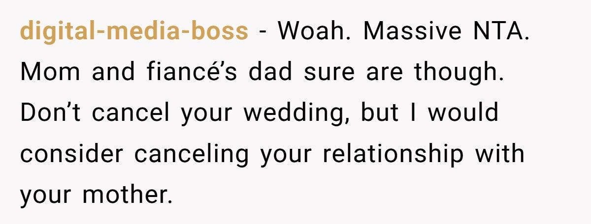 Woman’s Mom Secretly Marries Her Fiancé’s Dad, Then Told Her To Cancel The Wedding