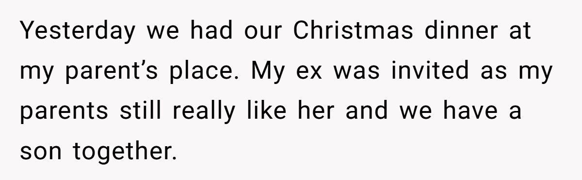 Mom Furious After Ex Gets Drunk At Family Christmas, Says He Wasn’t Responsible That Day