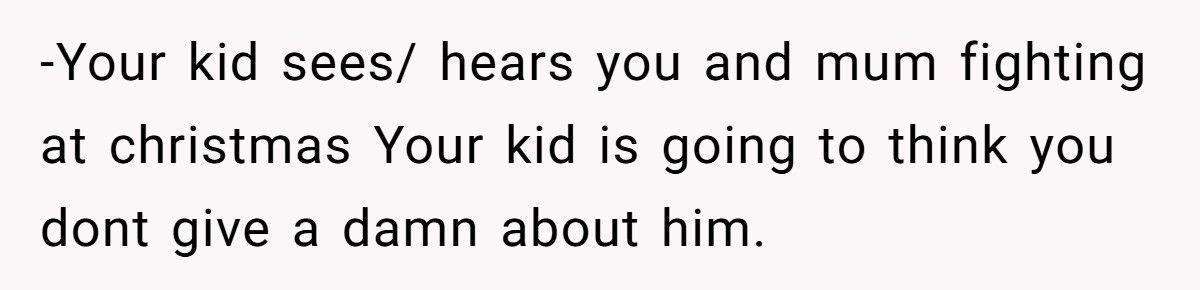 Mom Furious After Ex Gets Drunk At Family Christmas, Says He Wasn’t Responsible That Day