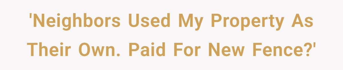 New Homeowner Catches Neighbors Using His Pool And Driveway, So He Makes Them Pay