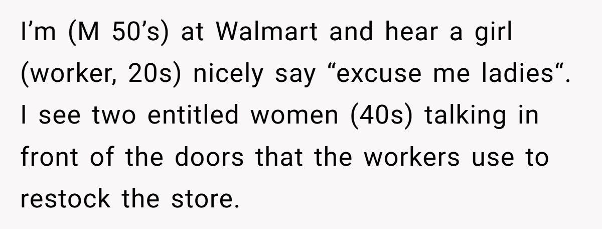 Entitled Shoppers Block A Worker, So A Bystander Teaches Them An Unforgettable Lesson