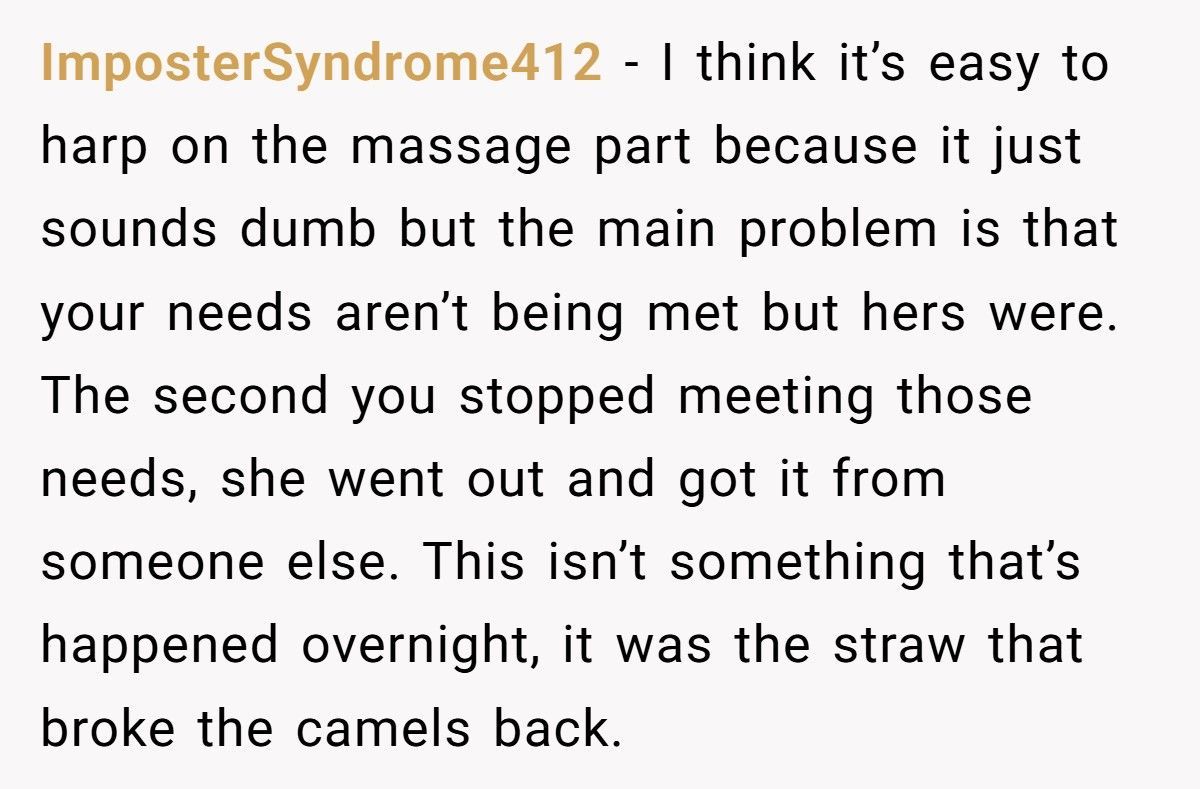 Wife Books A Massage, Her Husband Files For Divorce The Next Day Wife Books A Massage, Her Husband Files For Divorce The Next Day