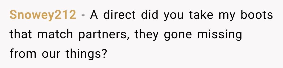 Woman Takes Back Her Own Shoes, Now Her Sister-In-Law Calls Her A Thief