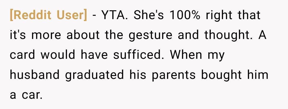 Mom Gifts Her Son At Graduation But Refuses To Gift His Wife Who Also Graduated