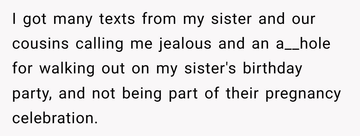 Sister Announces A Pregnancy Right After Her Sibling’s Miscarriage, Then Calls Her ‘Jealous’ For Leaving