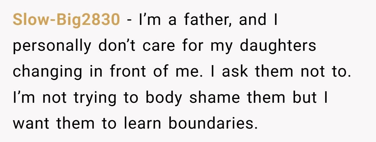 Woman Changes Clothes In Front Of Her Dad, His Girlfriend Calls It ‘Disturbing’