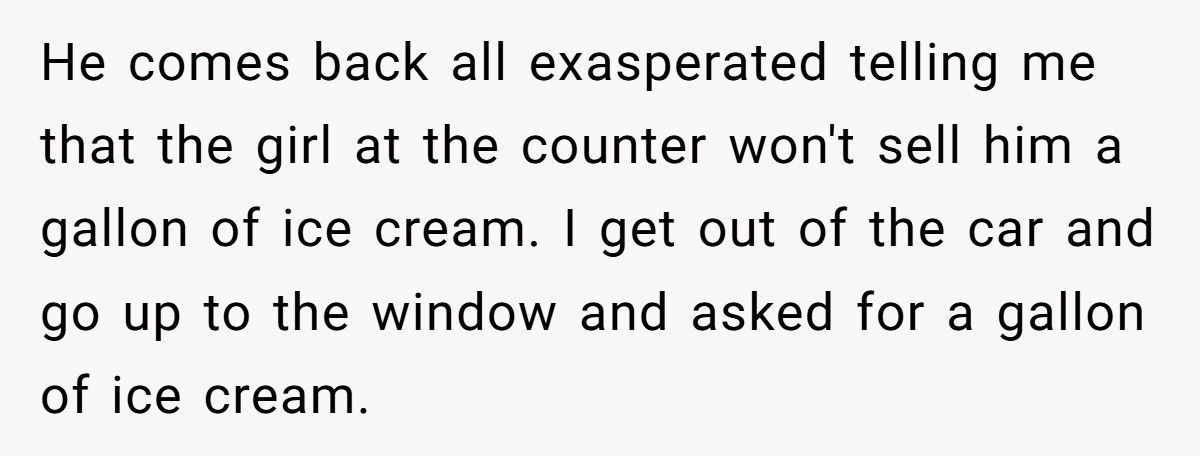 Ice Cream Shop Refuses To Sell A Gallon, Customer Outsmarts Them With Basic Math