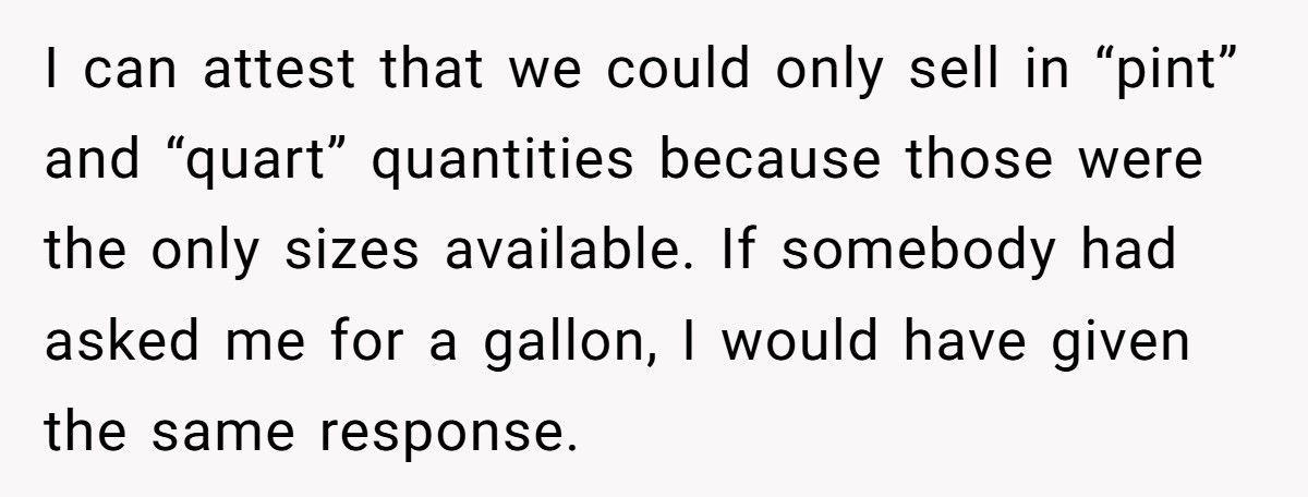 Ice Cream Shop Refuses To Sell A Gallon, Customer Outsmarts Them With Basic Math