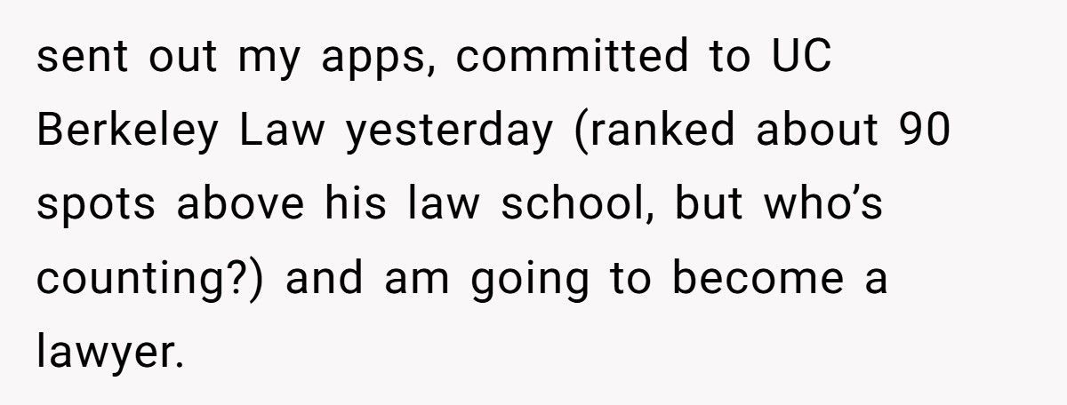 Man Tells His Girlfriend She’ll Never Make It In Law, Now She’s Headed To Berkeley Just To Prove Him Wrong