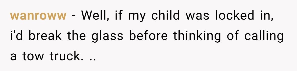 Custumer Faked A Baby-In-Car Emergency, Tow Truck Driver Snatches The Keys And Teaches Them A Lesson
