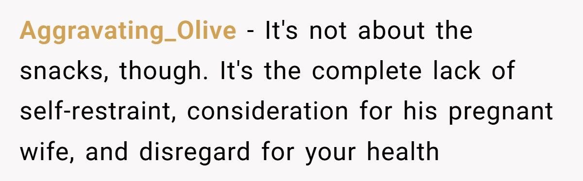 Pregnant Mom Explodes After Husband Keeps Eating Her Medical Snacks Pregnant Mom Explodes After Husband Keeps Eating Her Medical Snacks