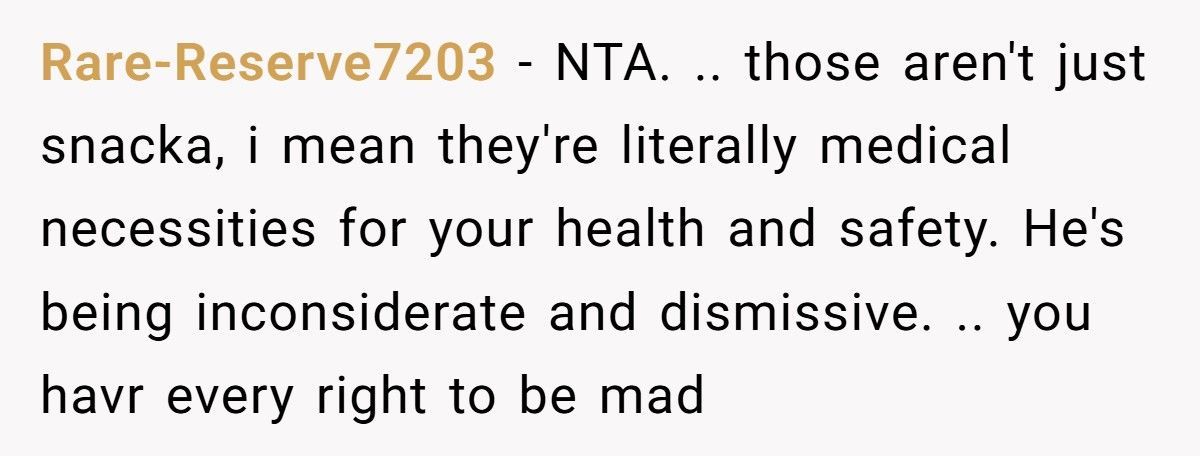 Pregnant Mom Explodes After Husband Keeps Eating Her Medical Snacks Pregnant Mom Explodes After Husband Keeps Eating Her Medical Snacks