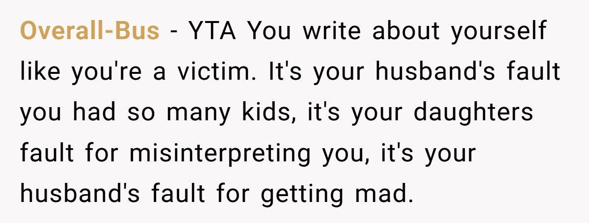 Woman Told Her Daughter She Never Wanted Her, Husband Takes The Kids And Leaves
