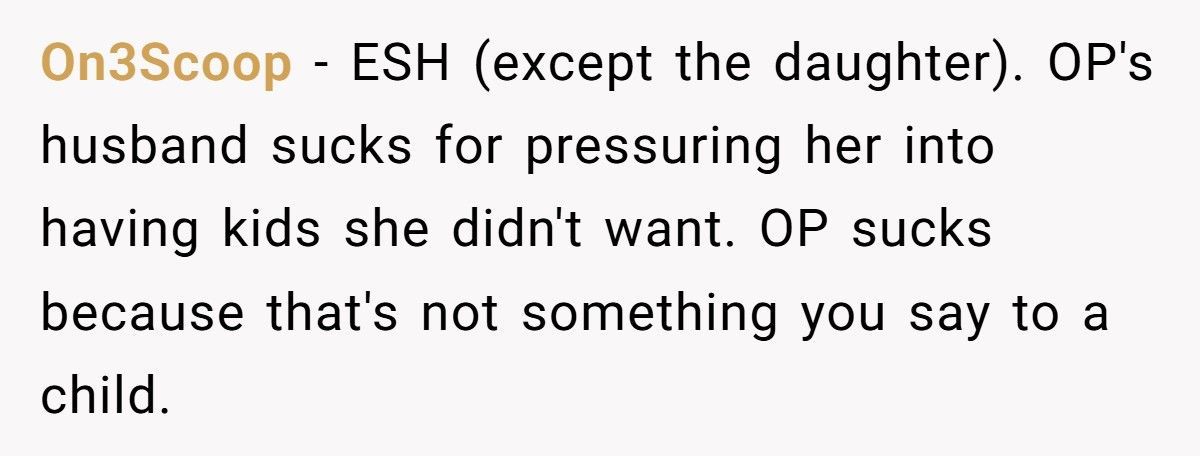 Woman Told Her Daughter She Never Wanted Her, Husband Takes The Kids And Leaves
