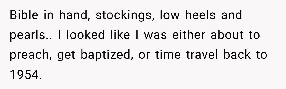 Church Elder Tells Woman To Dress More ‘Holy’, So She Did Literally And No One Ever Complained Again