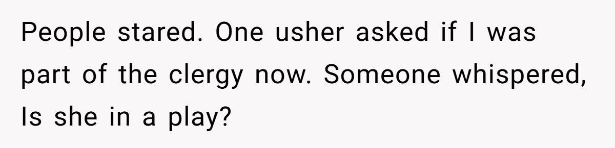 Church Elder Tells Woman To Dress More ‘Holy’, So She Did Literally And No One Ever Complained Again