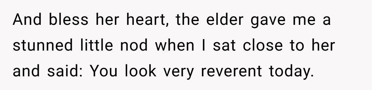 Church Elder Tells Woman To Dress More ‘Holy’, So She Did Literally And No One Ever Complained Again