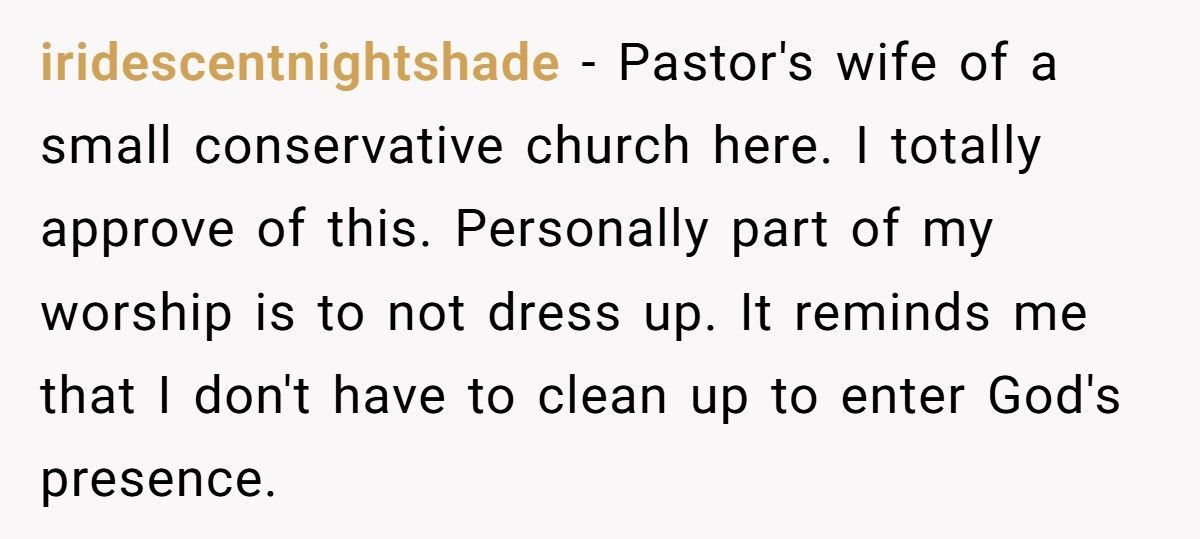 Church Elder Tells Woman To Dress More ‘Holy’, So She Did Literally And No One Ever Complained Again