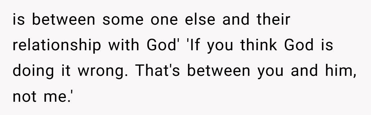 Church Elder Tells Woman To Dress More ‘Holy’, So She Did Literally And No One Ever Complained Again