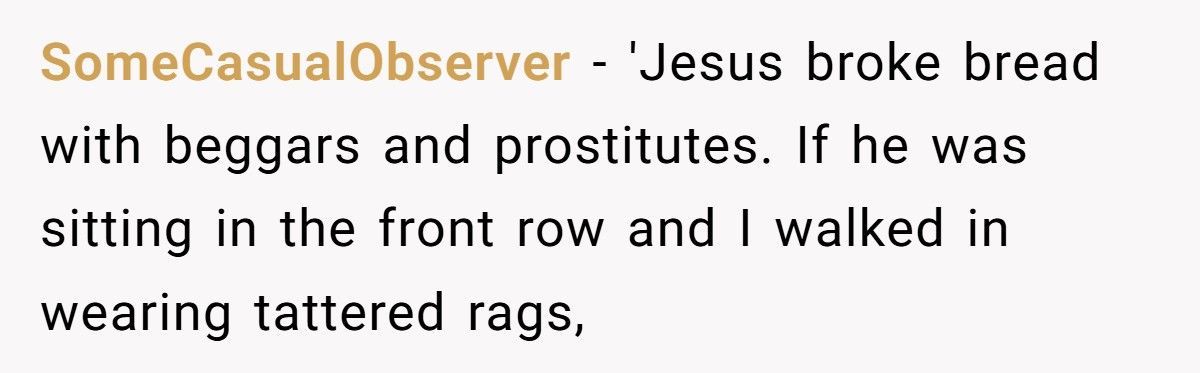 Church Elder Tells Woman To Dress More ‘Holy’, So She Did Literally And No One Ever Complained Again