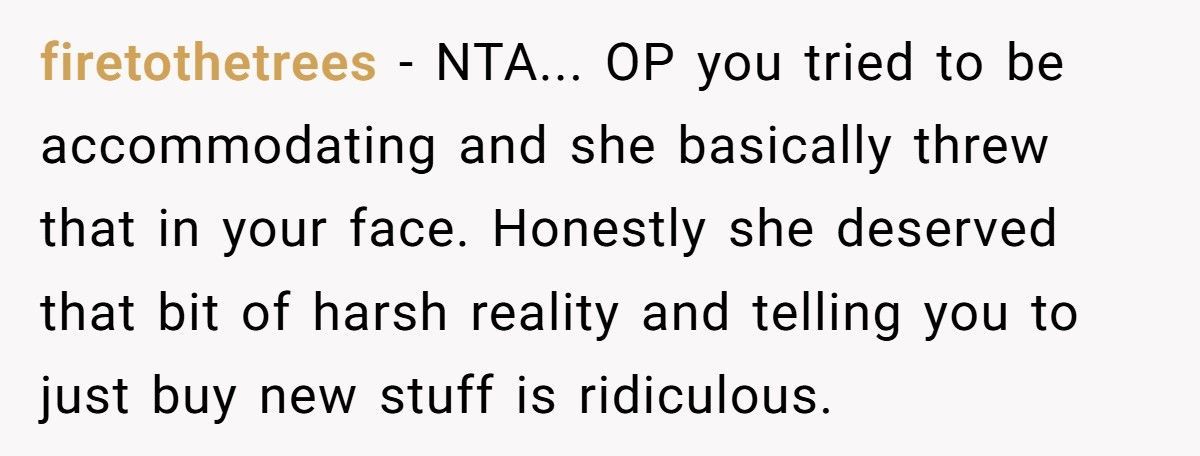 Woman Buys $100 Chair For Her Sister, Sister Accuses Her Of Calling Her Fat