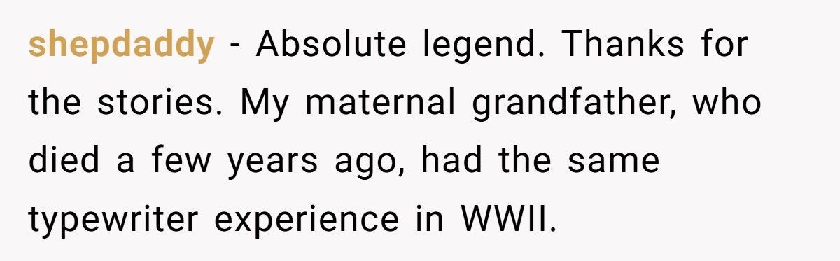 Grandpa Outsmarts The U.S. Military With A Typewriter, A Blood Bag, And A Smile