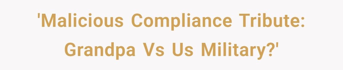 Grandpa Outsmarts The U.S. Military With A Typewriter, A Blood Bag, And A Smile