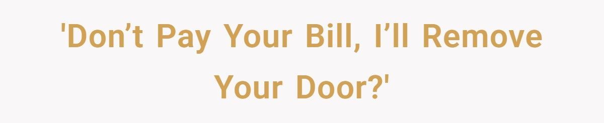 Shop Owner Refuses To Pay For His New Door, So The Installer Takes It Back At Midnight