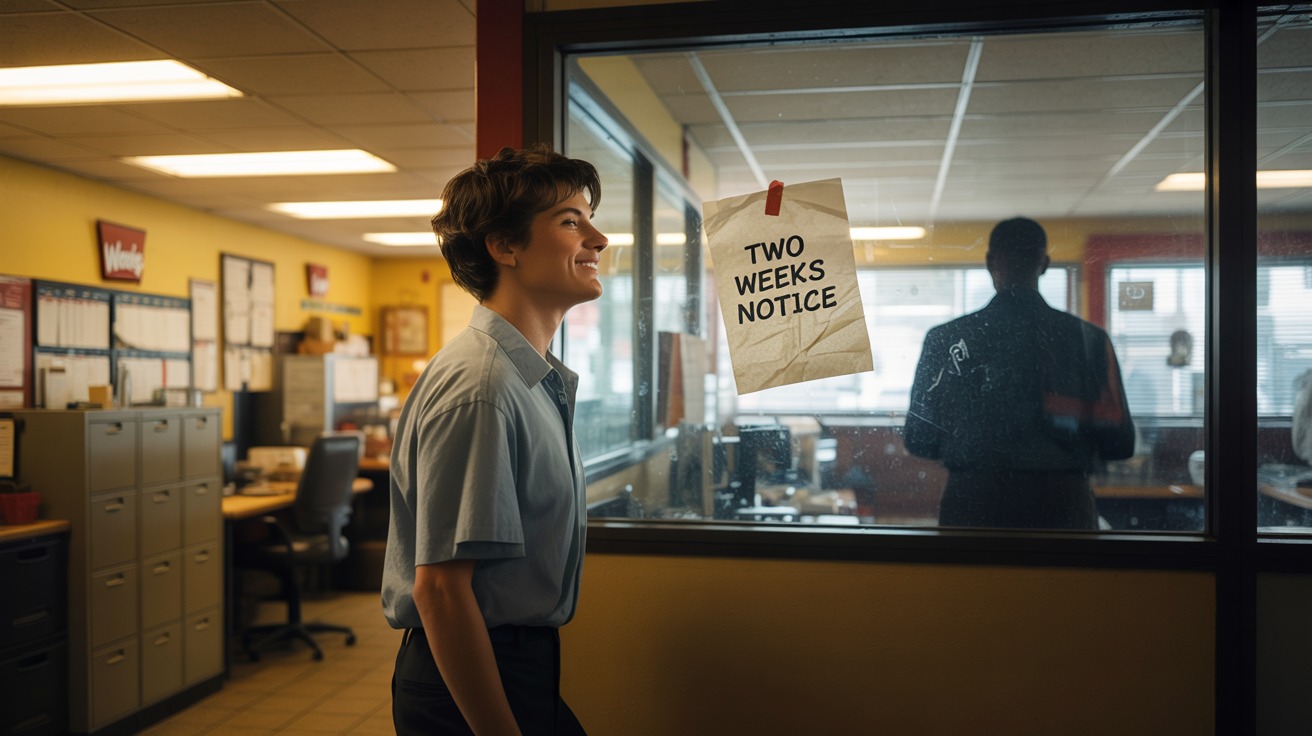 Manager Demands Two Weeks Notice In Writing, So Teen Literally Sticks It Where He Can See It