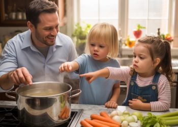 Kids Refuse To Eat Vegetables, So Dad Gives Them A Taste Of Their Own Bland Medicine