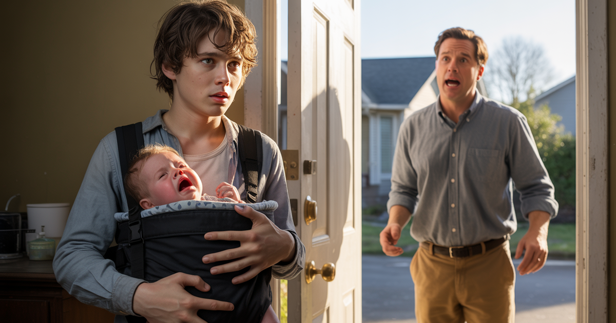 Teen Returns Crying Baby To Dad, Unknowingly Exposes Sister’s Big Lie