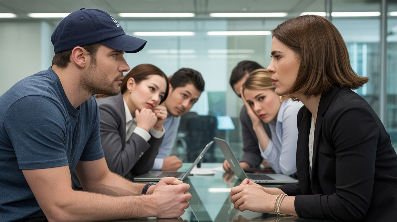 Man Asks His Co-Worker Why She Wears Makeup Every Day After She Mocked His Bald Head