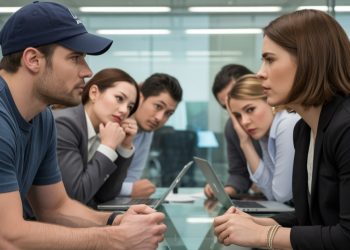 Man Asks His Co-Worker Why She Wears Makeup Every Day After She Mocked His Bald Head Man Asks His Co-Worker Why She Wears Makeup Every Day After She Mocked His Bald Head