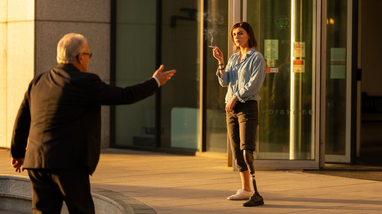 Woman Refuses To Share How She Lost Her Leg With A Stranger, Gets Called “Rude” For Having Boundaries