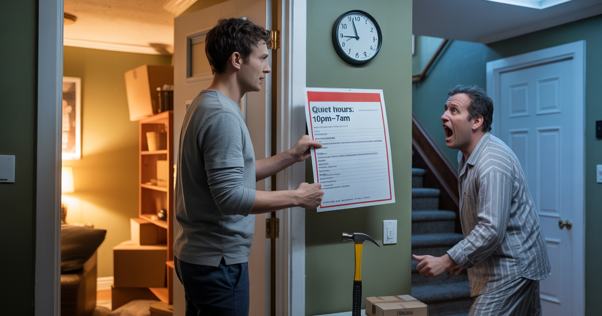 Tenant Follows Quiet Hours To The Minute And Teaches His Noisy Neighbor A Lesson In Petty Precision