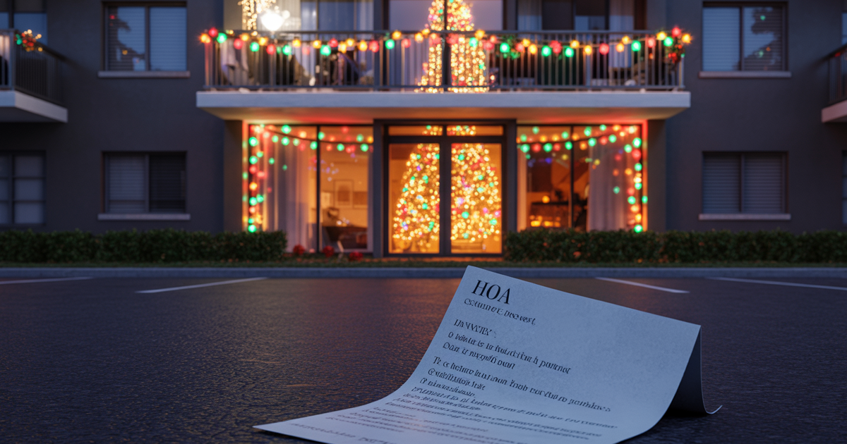 HOA Bans Couple’s Christmas Lights, So They Crank Up The Indoor Sparkle