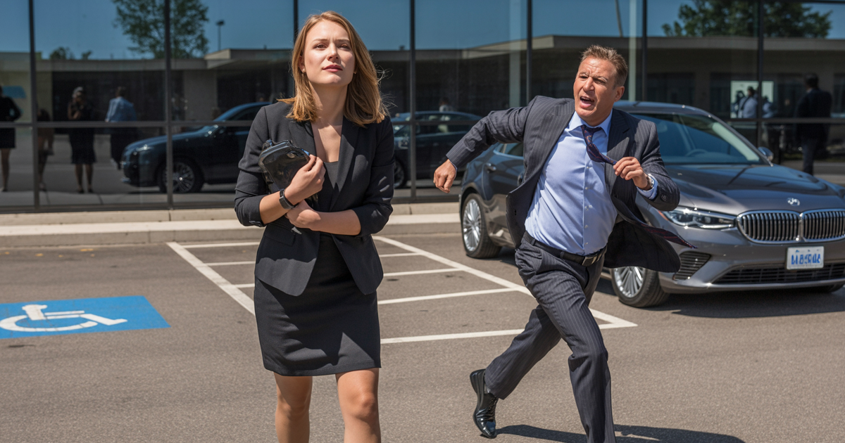 Interviewer Accuses Her Of Parking In A Handicap Spot, So She Takes Him Outside And Proves Him Wrong