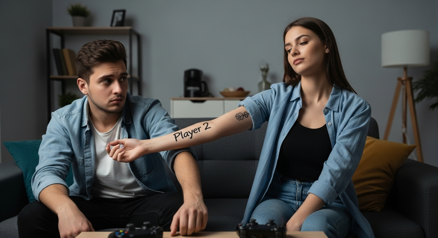 “You Got Matching Tattoos With A Random Dude?”: Boyfriend Questions Reality After GF’s New Ink